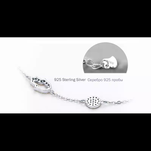 🪬New Lucky Evil Eye Hamsa Hand Bracelets 925 Sterling Silver🧿 - Picture 8 of 12